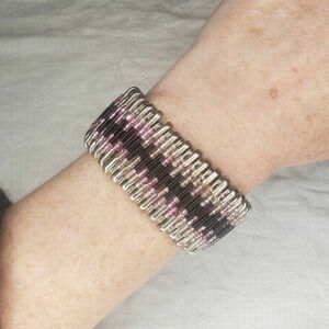 Vintage bead pin bracelet
